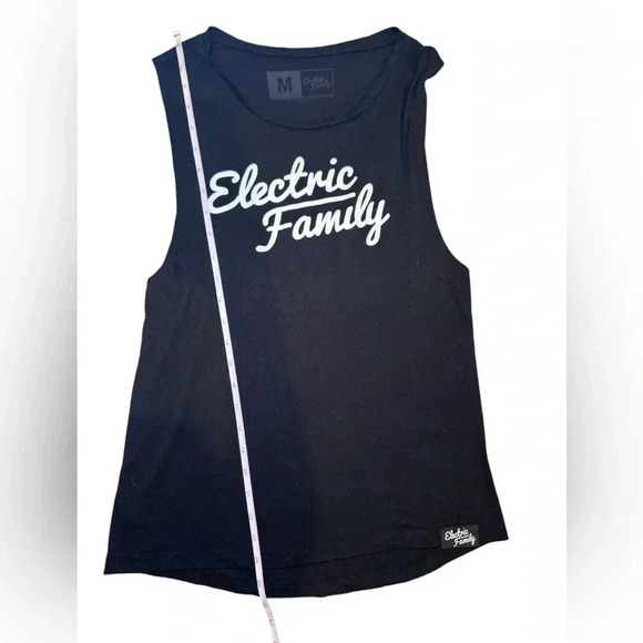 Electric Family Womens Black Tank Top, Size medium - Picture 5 of 5